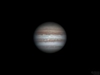 Jupiter through 14" at 7820mm (07May2017)